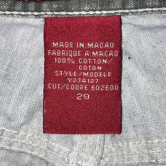 Guess vintage green carpenter jeans. Wide Leg and cropped. Size 29 - Picture 6 of 11